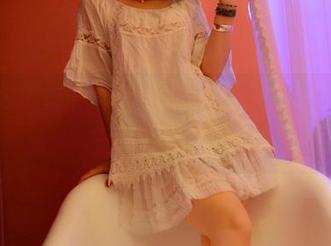 PANS摄影 – 欧美风的糖糖，白裙写真集里的甜蜜瞬间